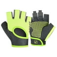 thumbnail image 1 of Ediodpoh Sports Fitness Half Finger Open Back Workout Gloves for Cycling Yoga Training - and Wear- Green, 1 of 2