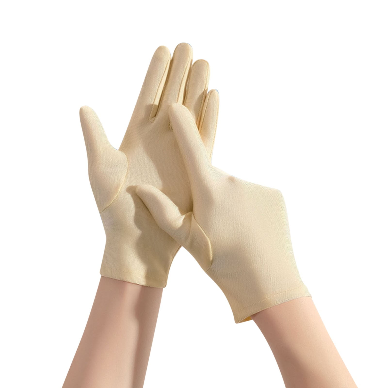 Ediodpoh Unisex Ice Sensation Sunscreen Gloves Ice Silk Outdoor Fishing  Riding Gloves Gloves for Women Khaki