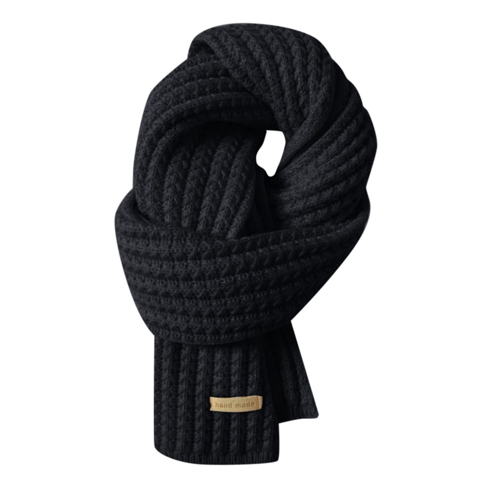 Riforla Unisex Knit Scarf Winter Warm Thick Wool Shawl Cozy and Soft ...