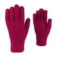 thumbnail image 1 of Ediodpoh Warm Winter Knitted Gloves Unisex Design in Solid Color for Comfort and Cold Weather Hand Protection Hot Pink, 1 of 7