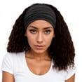 thumbnail image 1 of Ediodpoh Wide Retro Headscarf for Ladies with Cute Knotted Hair Band Fashionable and Versatile Design Black, 1 of 3