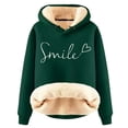thumbnail image 1 of Ediodpoh Winter Thickened Velvet Warm Solid Color Cardigan Womens Hoodies Lamb Pullover Sweatshirt Green XXXXXL, 1 of 2