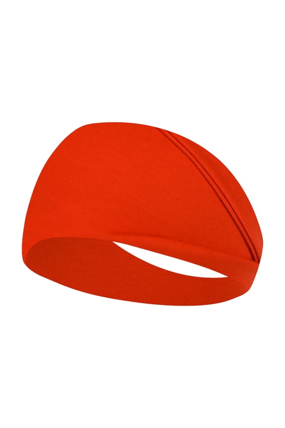 Women Headbands for Yoga Elastic Hair Bands Workout Running Sport Non Sweat Hair Wrap Watermelon Red