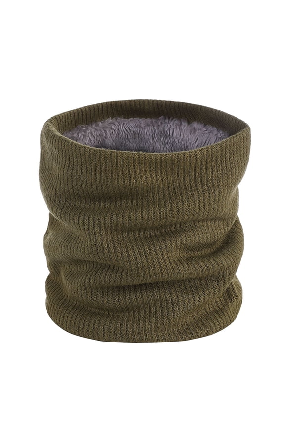 Riforla Women Men Winter Warm Collar Neck Warmer Thicken Soft Wrap Scarf Windproof and Cozy for Outdoor Army Green