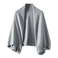 thumbnail image 1 of Ediodpoh Women Soft Loose Shawl Lightweight Warm Knitted Shawl Wrap Cozy and Versatile for Autumn and Winter Grey, 1 of 4