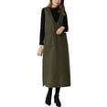 thumbnail image 1 of Ediodpoh Women V Neck Sleeveless Knitted Solid Long Sweater Dress with Pockets Sweater Dress for Women Comfortable Army Green M, 1 of 3