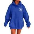 thumbnail image 1 of Ediodpoh Women's Casual Fashion Print Hooded Long Sleeved Hoodie with Pocket Top Womens Hoodies BU2_002 L, 1 of 6