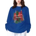 Ediodpoh Women's Casual Playful Christmas Tree Print Plaid Sweater Fun and Stylish for Christmas