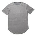 thumbnail image 1 of Ediodpoh Women's Casual Short Sleeve T Shirt Round Neck Basic Tee for Everyday Wear Comfortable and Versatile Top for Spring and Summer Easy to Care for Durable Fabric Womens Tops Grey XXL, 1 of 2