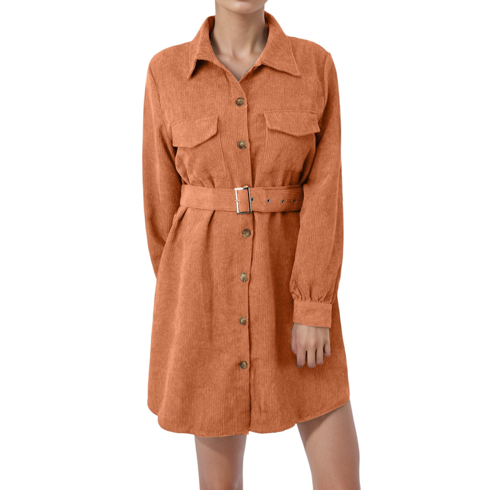TrendAura Patchwork Cotton Striped Shirt Dress With Pockets For Women Effortless Everyday Chic main image 0
