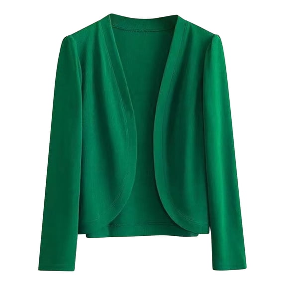 Ediodpoh Women’s Cropped Cardigan for Women V Neck Button Down Knitted Long Sleeve Ice Silk Sweater Green XXXXXL