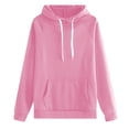 thumbnail image 1 of Fgnfyis Women Hoodies Fashionable Solid Hooded Pullover Pocket Casual Comfortable Fit Womens Sweatshirt, 1 of 2