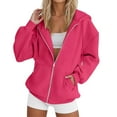 thumbnail image 1 of Fgnfyis Women's Hooded Velvet Loose Student Hoodies for Women Pullover Sweatshirt for Casual Wear PK2 XXXL, 1 of 4