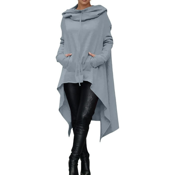 Ediodpoh Women's Hoodies and Sweatshirts Fall Winter Casual Pullover with Pocket Loose Fit Hooded Design Comfortable Fashion for Daily Wear Hoodies for Women Light Gray XL