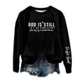 thumbnail image 1 of Ediodpoh Women's Letter Print Hoodie Fashion Pullover Sweatshirt for Fall & Winter Womens Sweatshirts Black L, 1 of 3