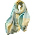 thumbnail image 1 of Riforla Women's Long Plaid Blanket Scarf Winter and Fall Warm Big Tartan Scarves Wrap Shawl Elegant and Stylish Mint Green, 1 of 4
