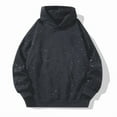 thumbnail image 1 of Ediodpoh Women's Solid Color Pullover Hoodies for Women with Double Hoods Star Print Casual Sweatshirt Grey M, 1 of 2