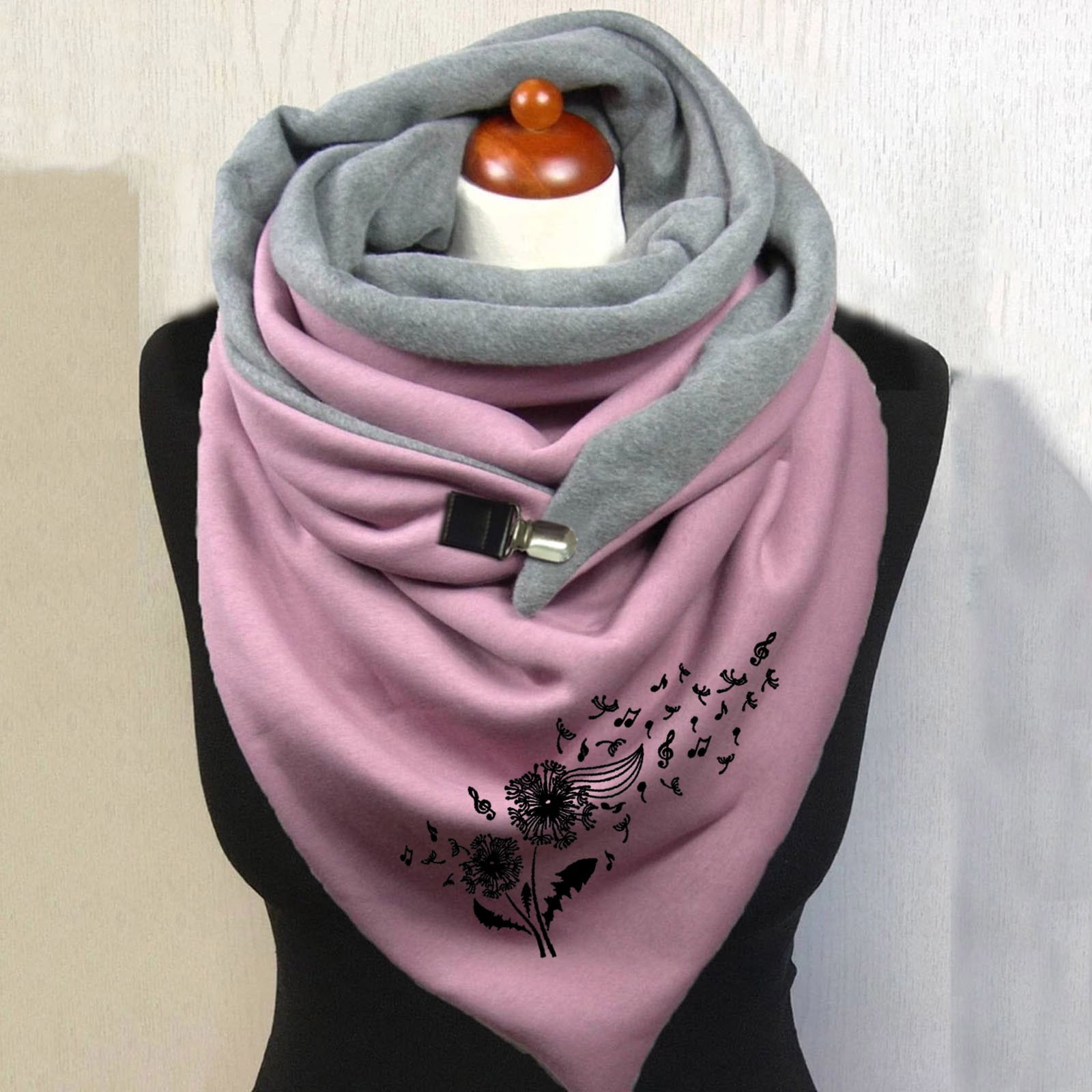  House of Morgan Pewter - Handmade Swirly Heart Scarf Ring Gifts  - Large Pewter Scarf Slide - Women Scarf Clip for Scarves : Handmade  Products