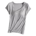 thumbnail image 1 of Ediodpoh Womens Blouses Dressy Casual Fall Hippie Tshirts Shirts Long Sleeve Cute Tops Floral Tunics Tops Crew Neck Sweatshirts Womens T-shirts Grey S, 1 of 3