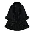 thumbnail image 1 of Ediodpoh Womens Collar Shawl Scarf Wrap Evening Cape for Winter Coat Elegant Accessory Black, 1 of 4