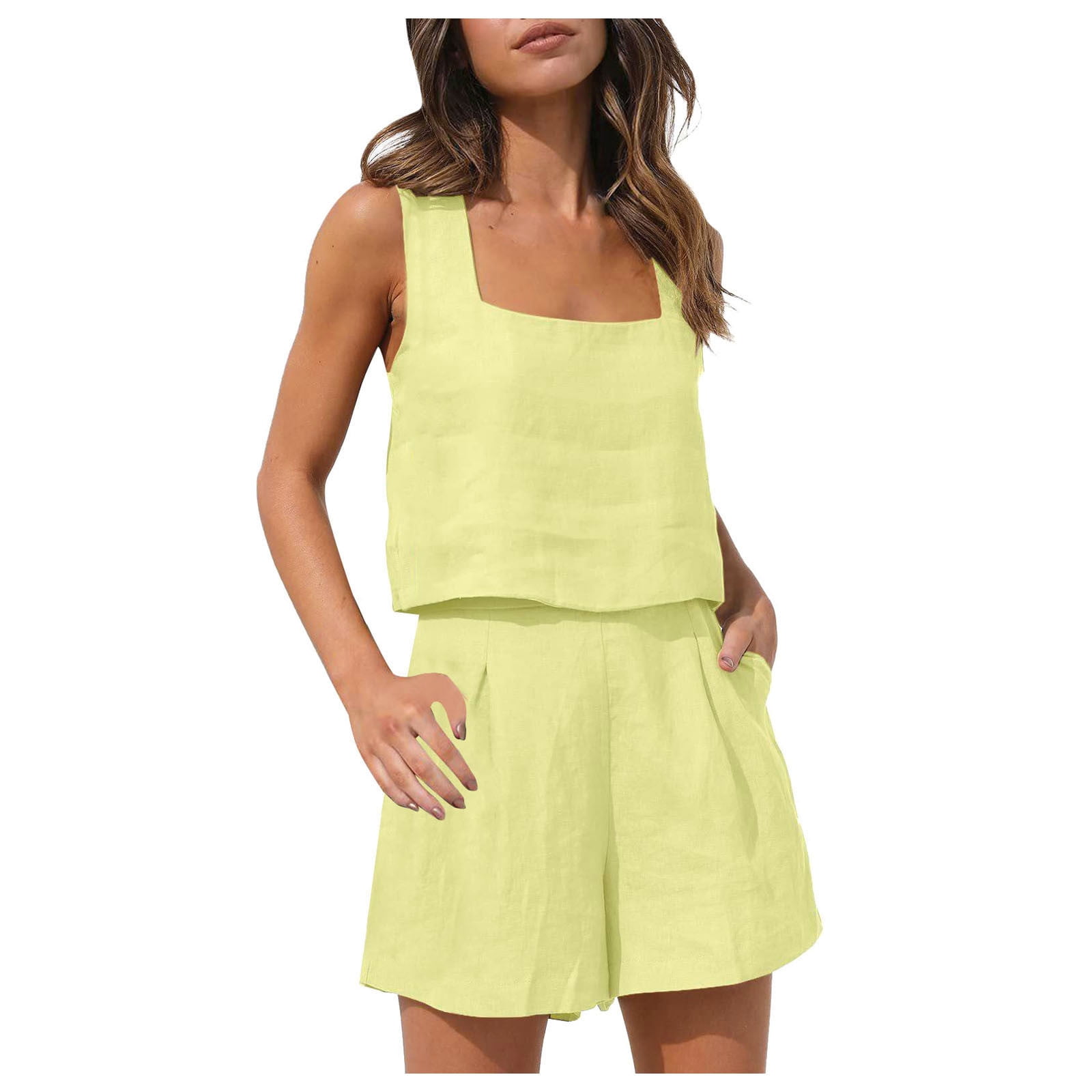 Ediodpoh Womens Summer 2 Piece Outfits Vacation Casual Trendy Shorts