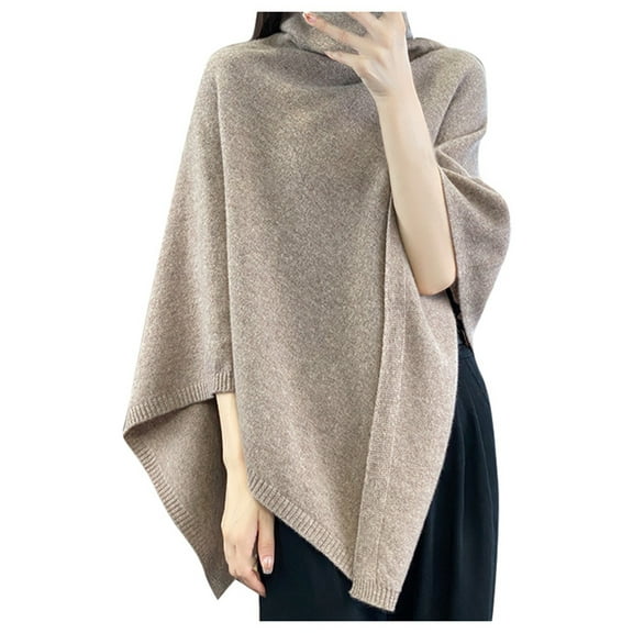 Ediodpoh Womens Sweaters Solid Color Turtleneck Pullover Knit Top with High Collar Silver