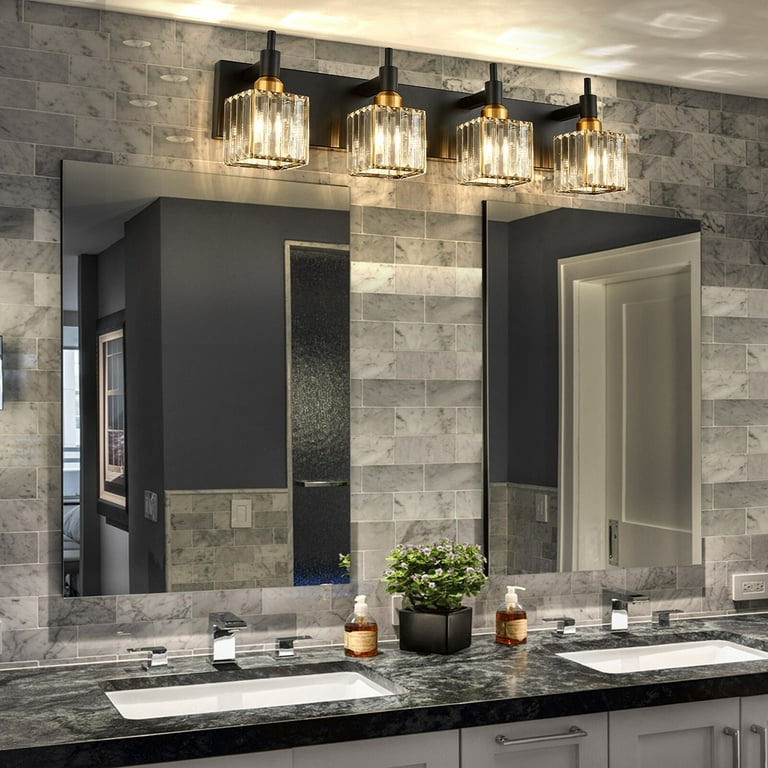 Crystal vanity deals light fixtures