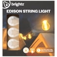 thumbnail image 1 of Brightz Edison Bulbs Light String – 15ft Plug-In Patio Lights, Warm White, 1 of 5