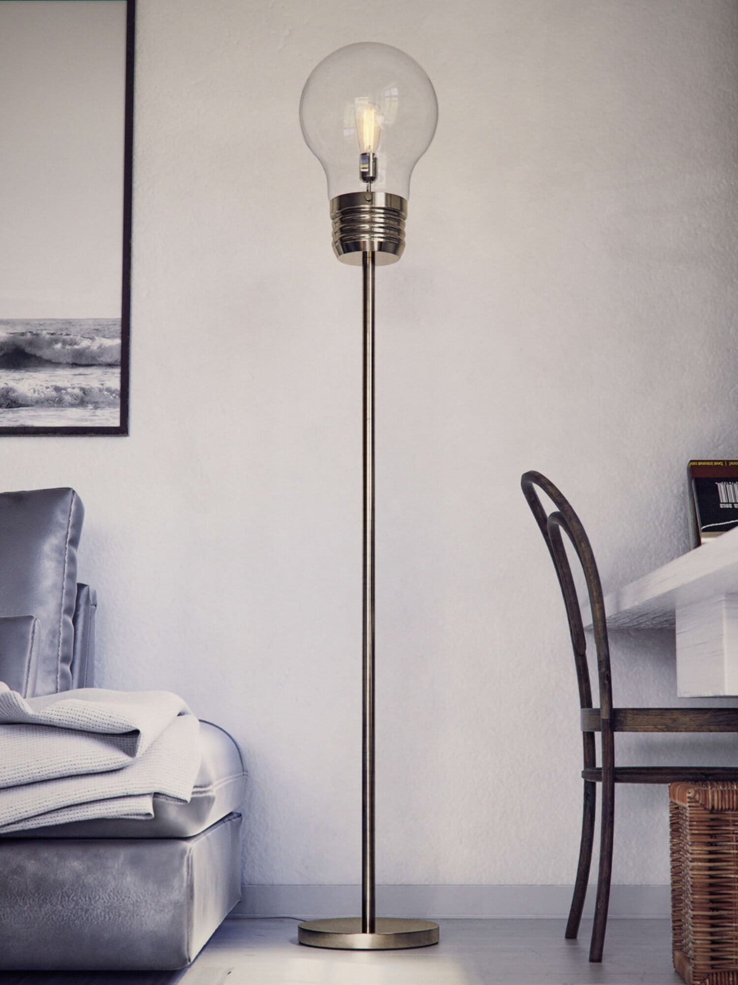 Edison Floor Lamp - Antique Brass - Walmart.com