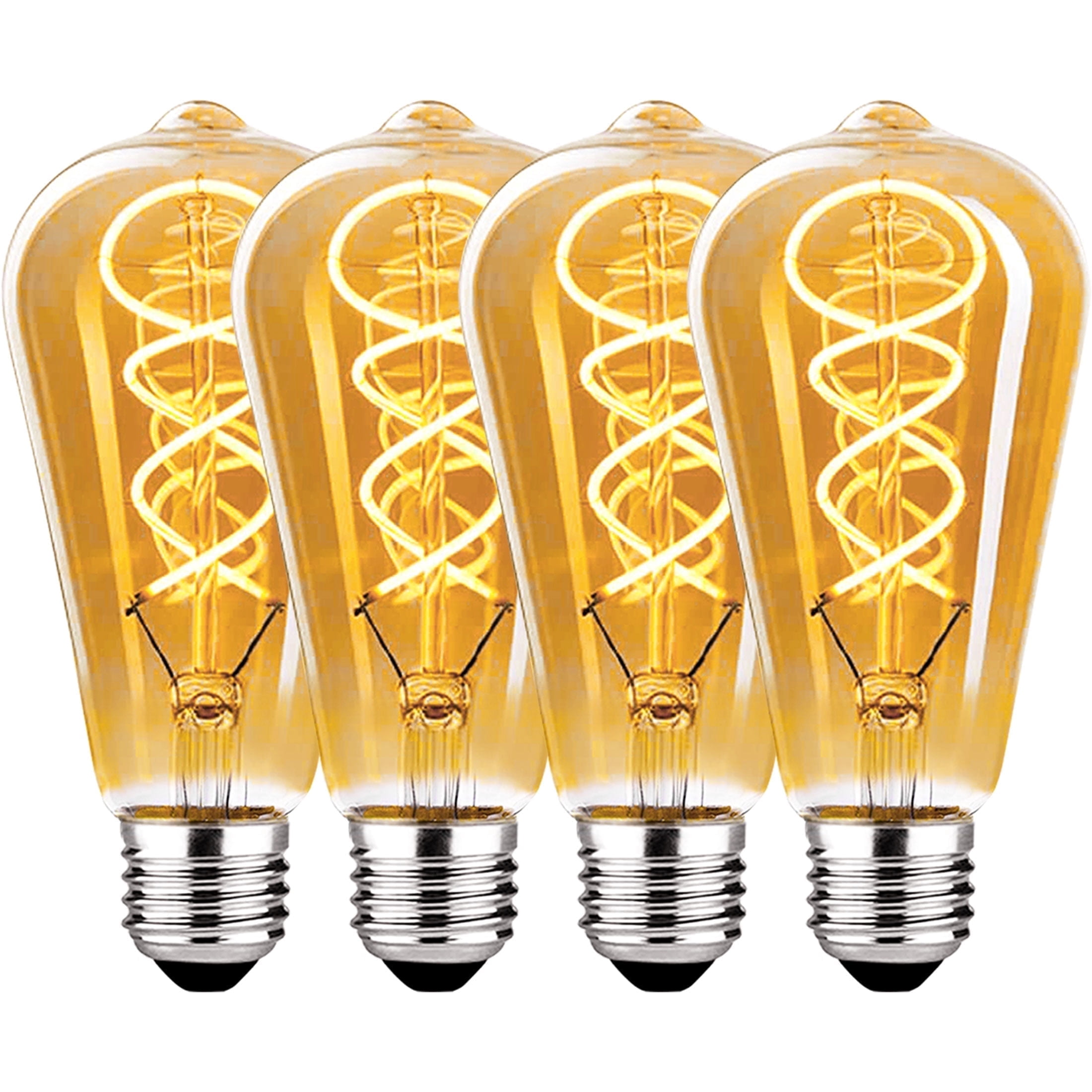 Edison Light Bulbs Dimmable 4W(40W Equivalent) - Warm White 2400K LED ...