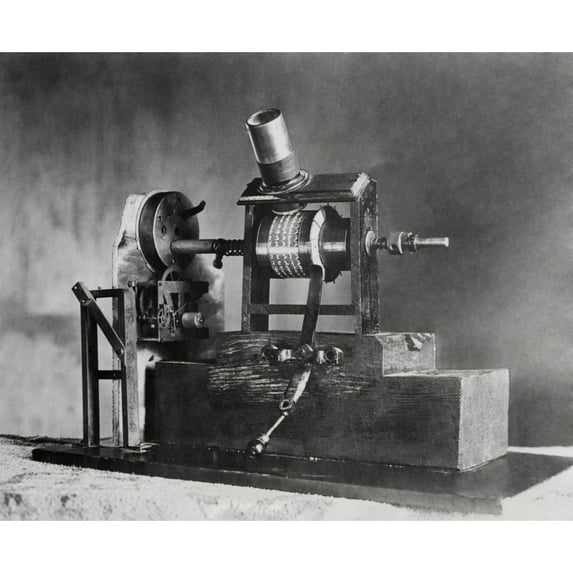 Edison'S First Movie Machine History (24 x 18)