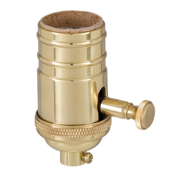 Edison Size Full Dimmer Socket in Satin Black