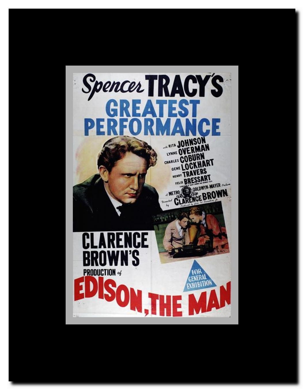 Edison the Man Framed Movie Poster
