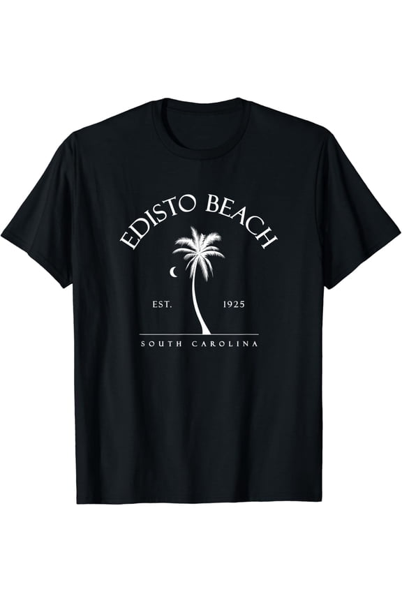 Edisto Beach Palm Tree Swimming Scuba Sc T-Shirt