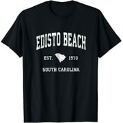 Edisto Beach South Carolina SC Vintage Athletic Sports Desig T-Shirt