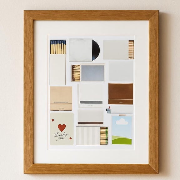 Editable Matchbook Poster Template Canva ( 8x10), Unframed Paper Poster 8x10in