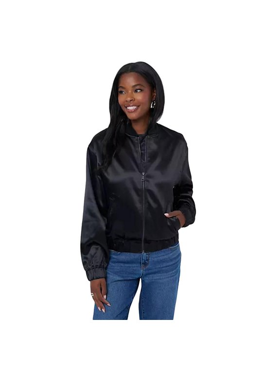 Women's Bomber Jacket in Black Size XS