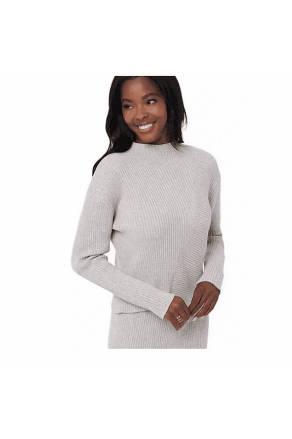 Women's Ribbed Sweater (Oatmeal, Large)