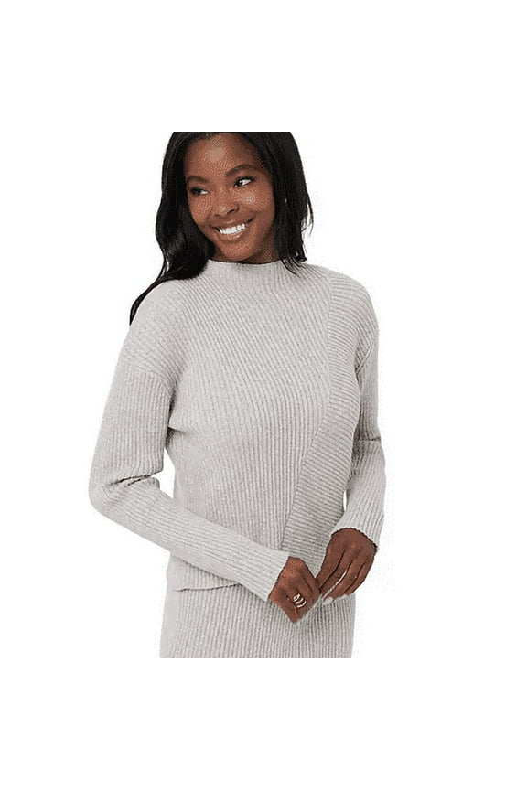 Women's Ribbed Sweater (Oatmeal, Large)