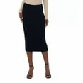thumbnail image 1 of Edited by Remi Bader Women's Ribbed Sweater Skirt (Black, XS), 1 of 2