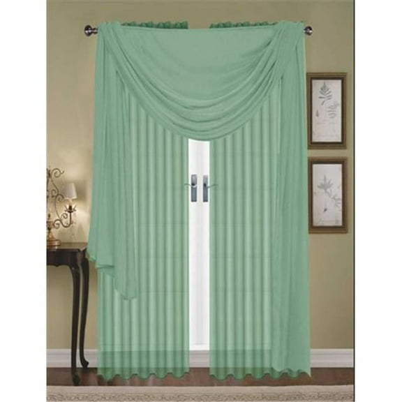 Editex 88SCARF21 Monique Scarf Voile Panel in Evergreen