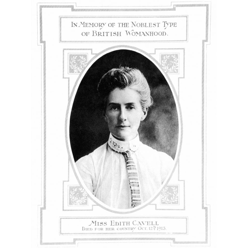 Edith Cavell. Nedith Laura Cavell. English Nurse. Memorial Page From An ...