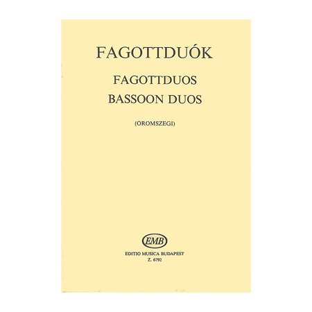 Editio Musica Budapest Bassoon Duos EMB Series Composed by Various