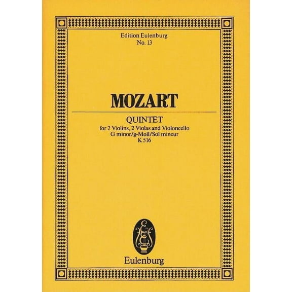 Edition Eulenburg Wolfgang Amadeus Mozart: Quintet, Book 13, (Paperback)