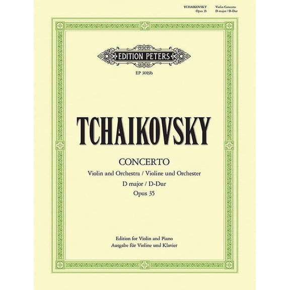 Edition Peters Violin Concerto in D Op. 35 (Edition for Violin and Piano by the Composer): Solo Part Ed. by Konstantin Mostras and Davi, (Paperback)
