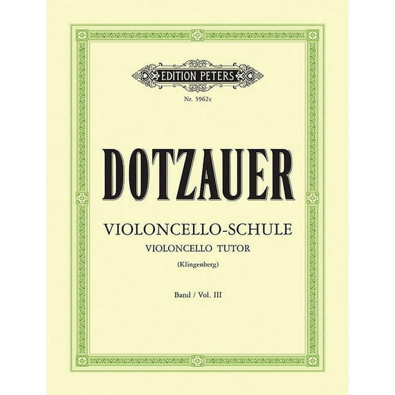 Edition Peters Violoncello Tutor: Upper Positions, Book 3, (Paperback)