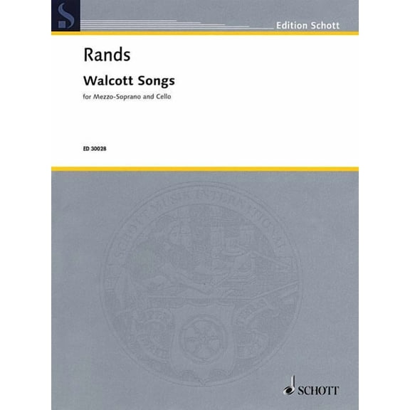 Edition Schott: Walcott Songs (Paperback)