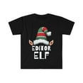 thumbnail image 1 of Editor Elf Christmas Unisex T-shirt, S-3XL Holidays Xmas Elves, 1 of 2