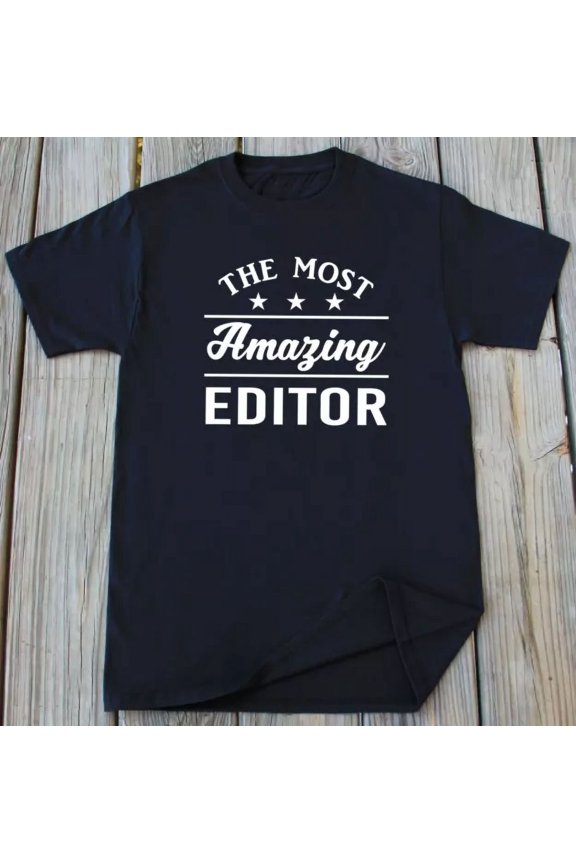 Editor T-Shirt Video Editing Director Vlogger Profession Funny Unisex S-5XL Hot Trending Shirt, Vintage Birthday Gift
