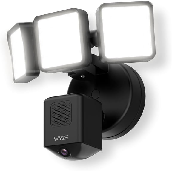 Editor's choice award 3000 lumen light, 2.5K high definition outdoor security camera, 180 wide-angle view, color night vision, compatible and, wired connection. Free professional installation